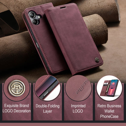 For Galaxy A07 / A06 CaseMe 013 Multifunctional Horizontal Flip Leather Phone Case(Red)