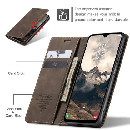 For Galaxy A26 5G CaseMe 013 Multifunctional Horizontal Flip Leather Phone Case(Coffee)