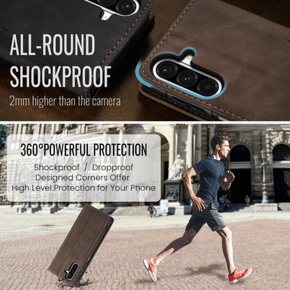 For Galaxy A26 5G CaseMe 013 Multifunctional Horizontal Flip Leather Phone Case(Coffee)