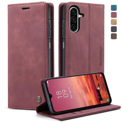 For Galaxy A26 5G CaseMe 013 Multifunctional Horizontal Flip Leather Phone Case(Red)