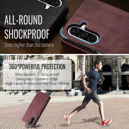 For Galaxy A26 5G CaseMe 013 Multifunctional Horizontal Flip Leather Phone Case(Red)