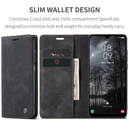 For Galaxy A26 5G CaseMe 013 Multifunctional Horizontal Flip Leather Phone Case(Black)