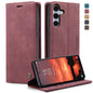 For Galaxy S25+ 5G CaseMe 013 Multifunctional Horizontal Flip Leather Phone Case(Red)