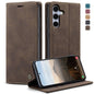For Galaxy S25 5G CaseMe 013 Multifunctional Horizontal Flip Leather Phone Case(Coffee)