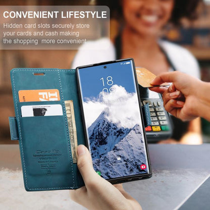 For Galaxy S25 Ultra 5G CaseMe 013 Multifunctional Horizontal Flip Leather Phone Case(Blue)