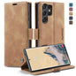 For Galaxy S25 Ultra 5G CaseMe 013 Multifunctional Horizontal Flip Leather Phone Case(Brown)