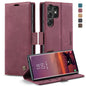 For Galaxy S25 Ultra 5G CaseMe 013 Multifunctional Horizontal Flip Leather Phone Case(Red)
