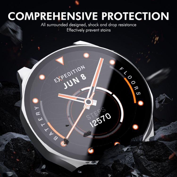 For Huawei Watch GT 5 46mm ENKAY Hat-Prince Tempered Glass Film Integrated PC Watch Case(White)
