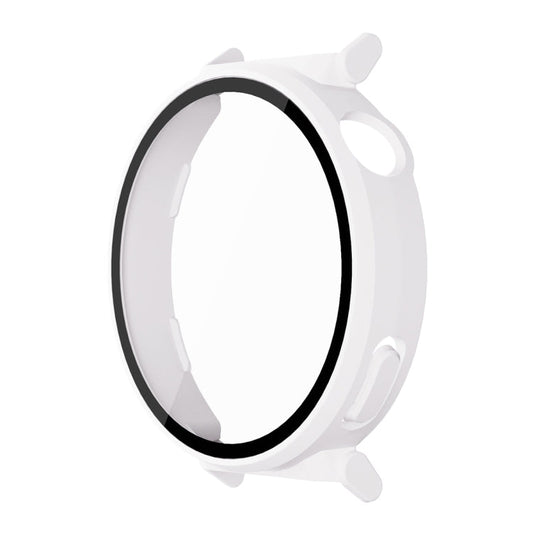 For Huawei Watch GT 5 Pro 42mm ENKAY Hat-Prince Tempered Glass Film Integrated PC Watch Case(White)