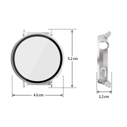 For Huawei Watch GT 5 Pro 42mm ENKAY Hat-Prince Tempered Glass Film Integrated PC Watch Case(Pink)