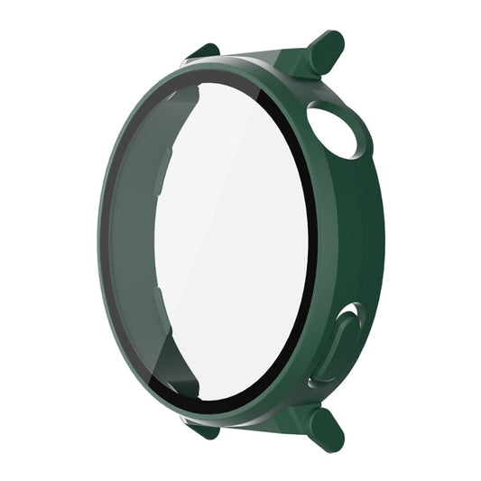 For Huawei Watch GT 5 Pro 42mm ENKAY Hat-Prince Tempered Glass Film Integrated PC Watch Case(Dark Green)
