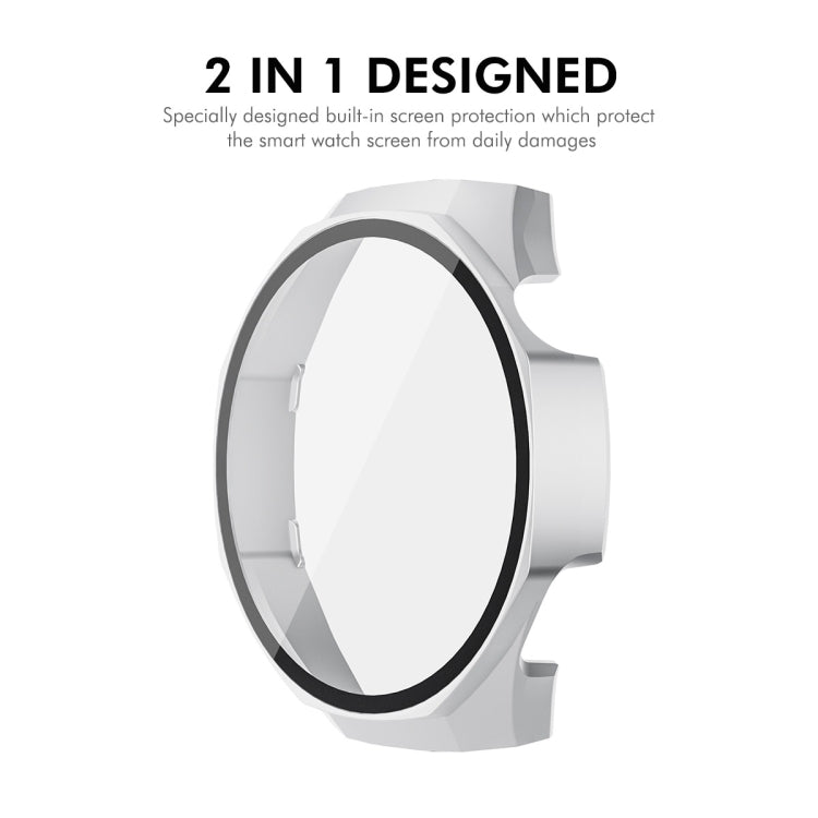 For Huawei Watch GT 5 Pro 46mm ENKAY Hat-Prince Tempered Glass Film Integrated PC Watch Case(Dark Blue)