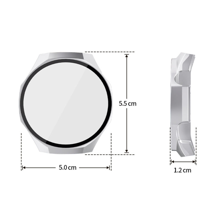 For Huawei Watch GT 5 Pro 46mm ENKAY Hat-Prince Tempered Glass Film Integrated PC Watch Case(Transparent)