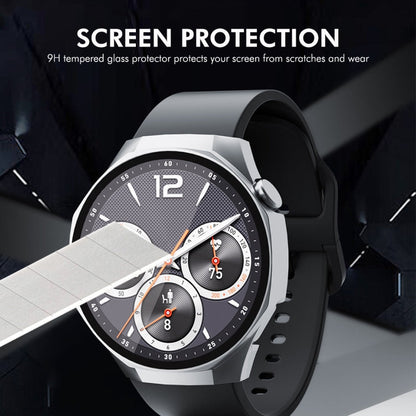 For Huawei Watch GT 5 Pro 46mm ENKAY Hat-Prince Tempered Glass Film Integrated PC Watch Case(Silver)