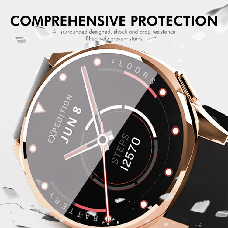 For Huawei Watch GT 5 46mm ENKAY Hat-Prince Electroplated Soft TPU Watch Case with Screen Film(Pink)