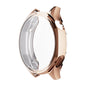Pour Huawei Watch GT 5 46 mm ENKAY Hat-Prince Étui de montre souple en TPU électroplaqué avec film d'écran (Or Rose)