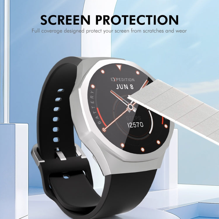For Huawei Watch GT 5 Pro 42mm ENKAY Hat-Prince Electroplated Soft TPU Watch Case with Screen Film(Dark Blue)