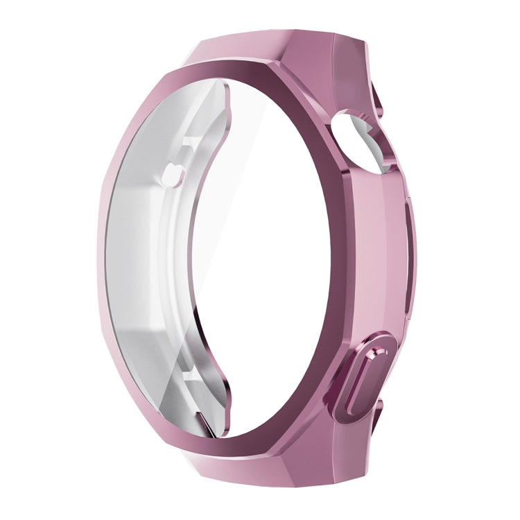Pour Huawei Watch GT 5 Pro 46mm ENKAY Hat-Prince Étui de protection souple en TPU plaqué avec film de protection d'écran (rose)
