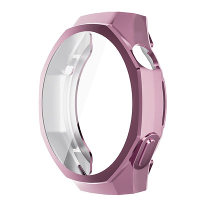 Pour Huawei Watch GT 5 Pro 46mm ENKAY Hat-Prince Étui de protection souple en TPU plaqué avec film de protection d'écran (rose)