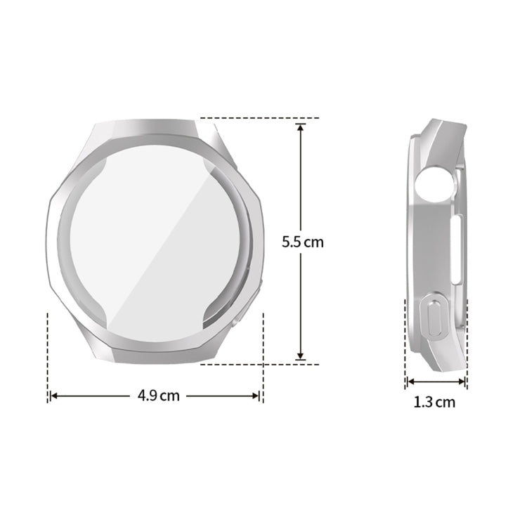 For Huawei Watch GT 5 Pro 46mm ENKAY Hat-Prince Electroplated Soft TPU Watch Case with Screen Film(Dark Blue)