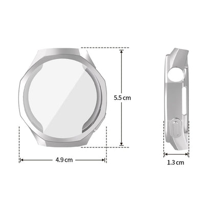 For Huawei Watch GT 5 Pro 46mm ENKAY Hat-Prince Electroplated Soft TPU Watch Case with Screen Film(Silver)