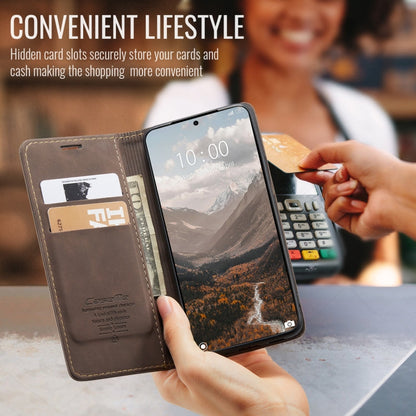 For Xiaomi 14T CaseMe 013 Multifunctional Horizontal Flip Leather Phone Case(Coffee)