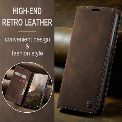 For Xiaomi 14T Pro CaseMe 013 Multifunctional Horizontal Flip Leather Phone Case(Coffee)