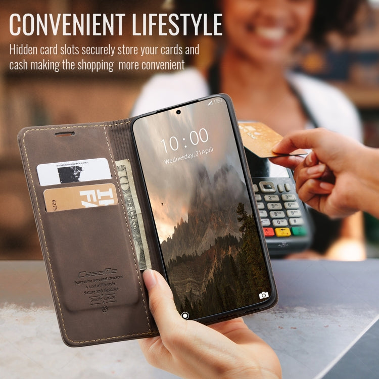 For Xiaomi 14T Pro CaseMe 013 Multifunctional Horizontal Flip Leather Phone Case(Coffee)