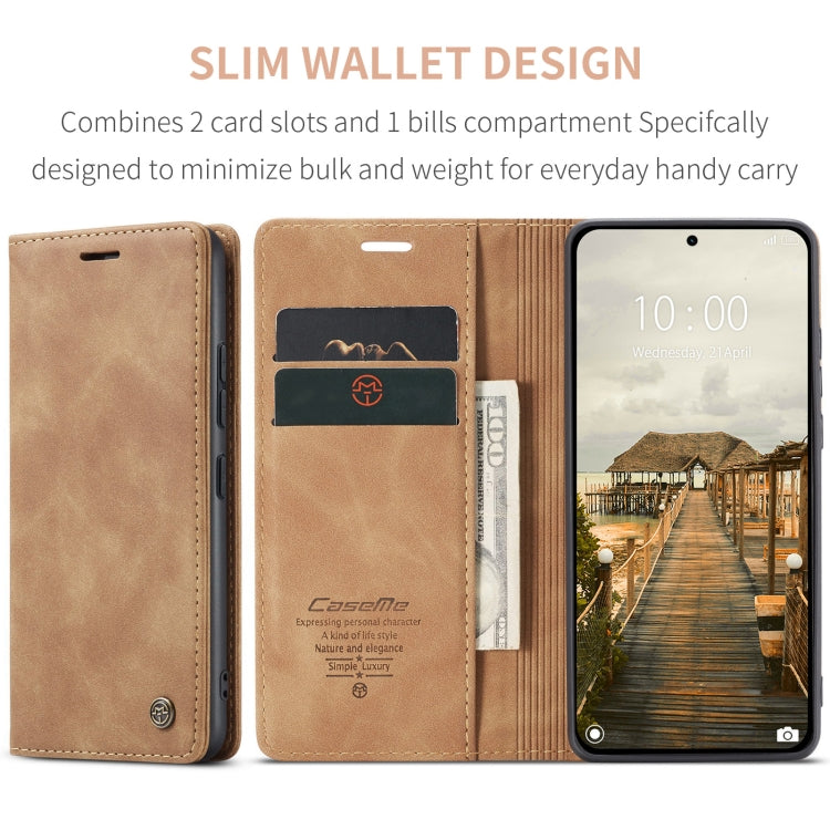 For Xiaomi 14T Pro CaseMe 013 Multifunctional Horizontal Flip Leather Phone Case(Brown)
