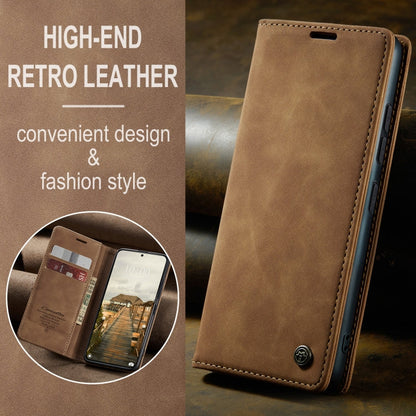 For Xiaomi 14T Pro CaseMe 013 Multifunctional Horizontal Flip Leather Phone Case(Brown)