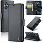 For Samsung Galaxy A07 / A06 CaseMe 023 Butterfly Buckle Litchi Texture RFID Anti-theft Leather Phone Case(Black)