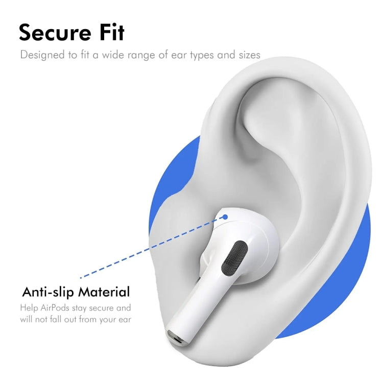Pour Apple AirPods 4 2024 ENKAY Hat-Prince Coque en silicone épaissie avec crochet et écouteurs en silicone anti-perte (Blanc)