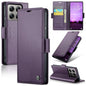 For Xiaomi 14T CaseMe 023 Butterfly Buckle Litchi Texture RFID Anti-theft Leather Phone Case(Purple)