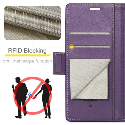 For Xiaomi 14T CaseMe 023 Butterfly Buckle Litchi Texture RFID Anti-theft Leather Phone Case(Purple)