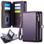 CaseMe-Me60 Multi-functional Anti-theft Swipe Passport Wallet(Purple)