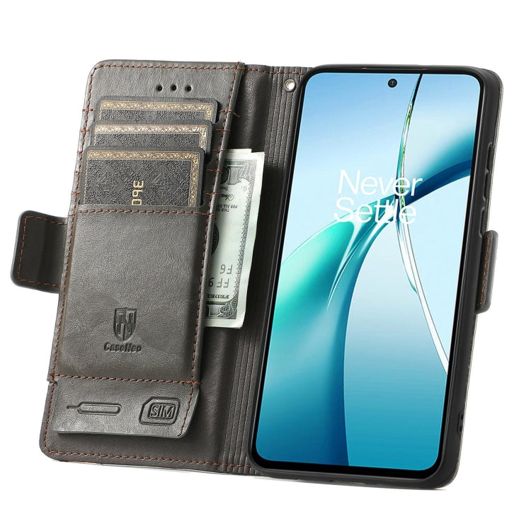 For TCL 50 5G CaseNeo Splicing Dual Magnetic Buckle Leather Phone Case(Gray)