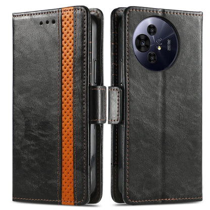 For TCL 50 Pro NxtPaper CaseNeo Splicing Dual Magnetic Buckle Leather Phone Case(Black)