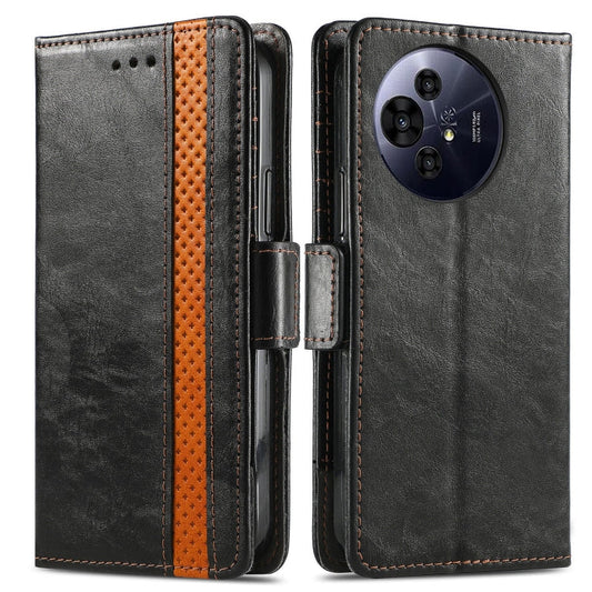 For TCL 50 Pro NxtPaper CaseNeo Splicing Dual Magnetic Buckle Leather Phone Case(Black)