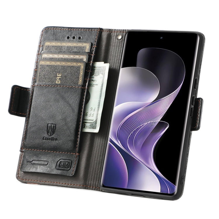For TCL 50 Pro NxtPaper CaseNeo Splicing Dual Magnetic Buckle Leather Phone Case(Black)