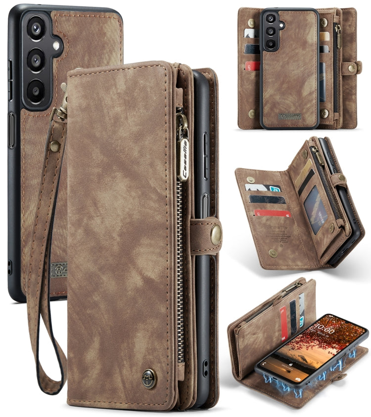 Pour étui de téléphone en cuir multifonctionnel détachable CaseMe 008 pour Samsung Galaxy A16 5G (marron)