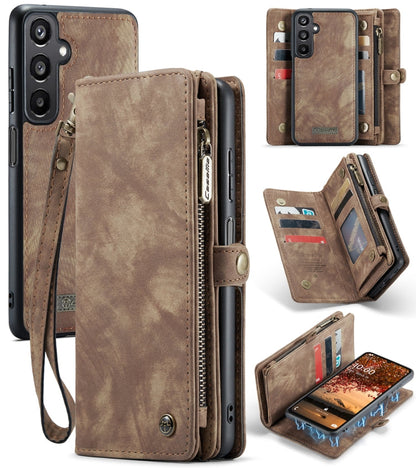 Pour étui de téléphone en cuir multifonctionnel détachable CaseMe 008 pour Samsung Galaxy A16 5G (marron)