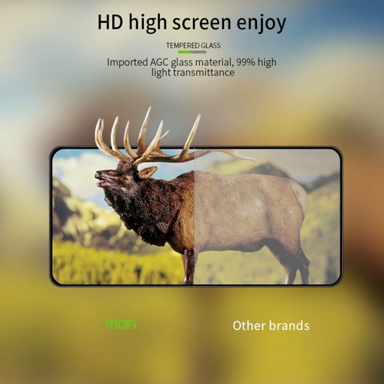 For vivo X200 Pro mini MOFI 9H 3D Explosion-proof Curved Screen Tempered Glass Film(Black)