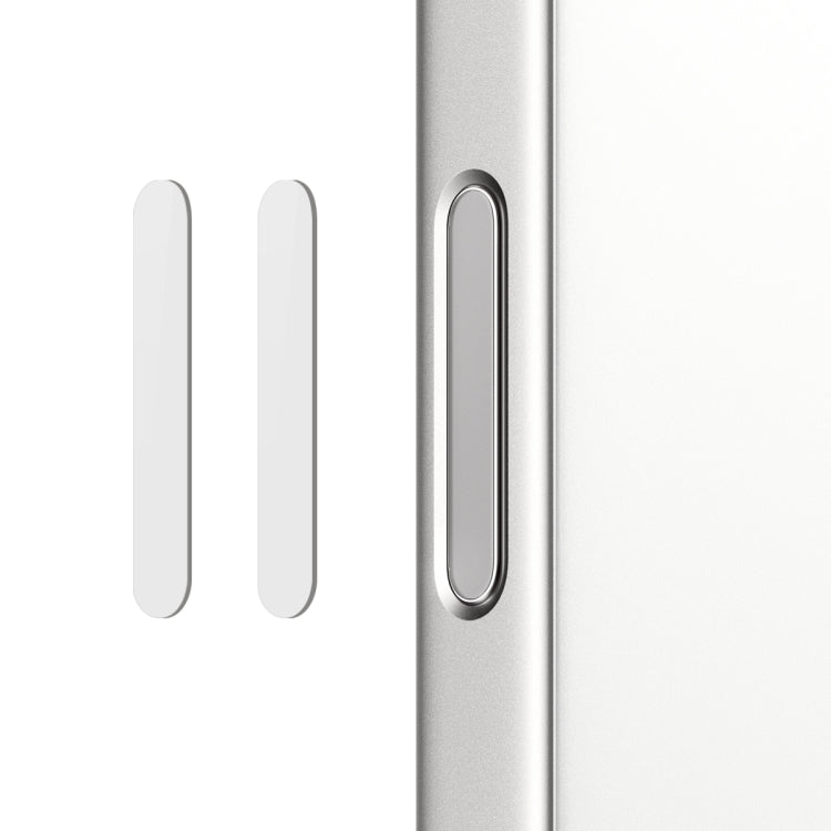 For iPhone 16 / 16 Plus / 16 Pro / 16 Pro Max NORTHJO 2Pcs Camera Control Button Protector Tempered Glass Film(White)