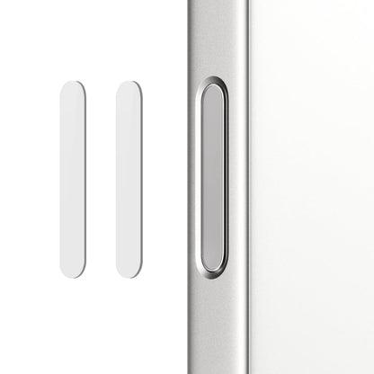 For iPhone 16 / 16 Plus / 16 Pro / 16 Pro Max NORTHJO 2Pcs Camera Control Button Protector Tempered Glass Film(White)
