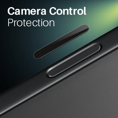 Pour iPhone 16 / 16 Plus / 16 Pro / 16 Pro Max NORTHJO 2Pcs Protecteur de Boutons de Contrôle de Caméra Film en Verre Trempé (Noir)