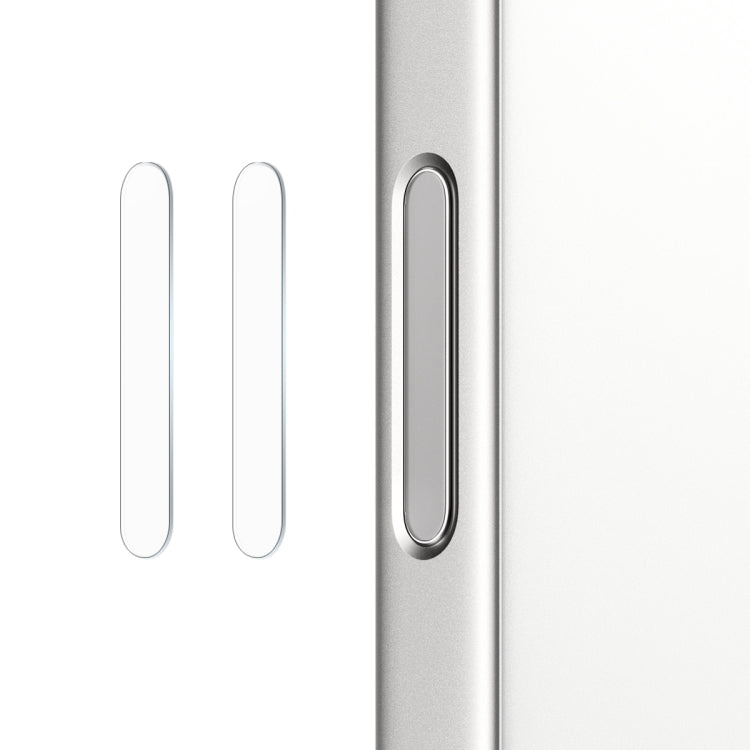 For iPhone 16 / 16 Plus / 16 Pro / 16 Pro Max NORTHJO 2Pcs Camera Control Button Protector Tempered Glass Film(透明)