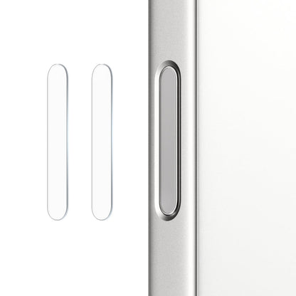 For iPhone 16 / 16 Plus / 16 Pro / 16 Pro Max NORTHJO 2Pcs Camera Control Button Protector Tempered Glass Film(透明)