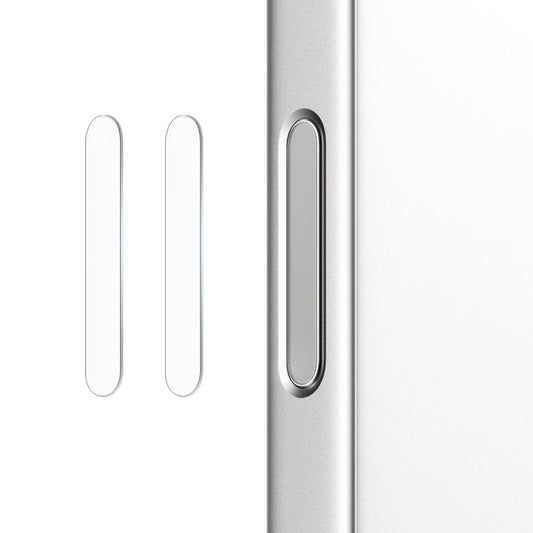 For iPhone 16 / 16 Plus / 16 Pro / 16 Pro Max NORTHJO 2Pcs Camera Control Button Protector Tempered Glass Film(透明)