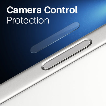 For iPhone 16 / 16 Plus / 16 Pro / 16 Pro Max NORTHJO 2Pcs Camera Control Button Protector Tempered Glass Film(透明)