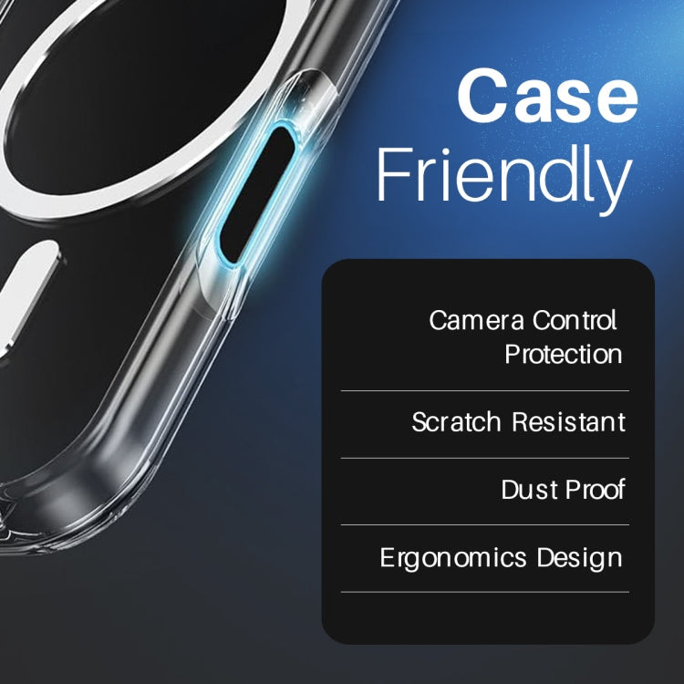 For iPhone 16 / 16 Plus / 16 Pro / 16 Pro Max NORTHJO 2Pcs Camera Control Button Protector Tempered Glass Film(透明)